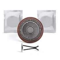 Walnut Wood Round Car Air Freshener