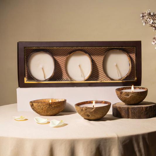 coconut candle gift box