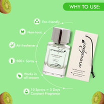 Aromahpure Fruity Car Perfume Spray with Hanging Card (Kiwi Punch)