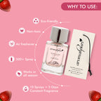Aromahpure Fruity Car Perfume Spray with Hanging Card (Strawberry Sensation)