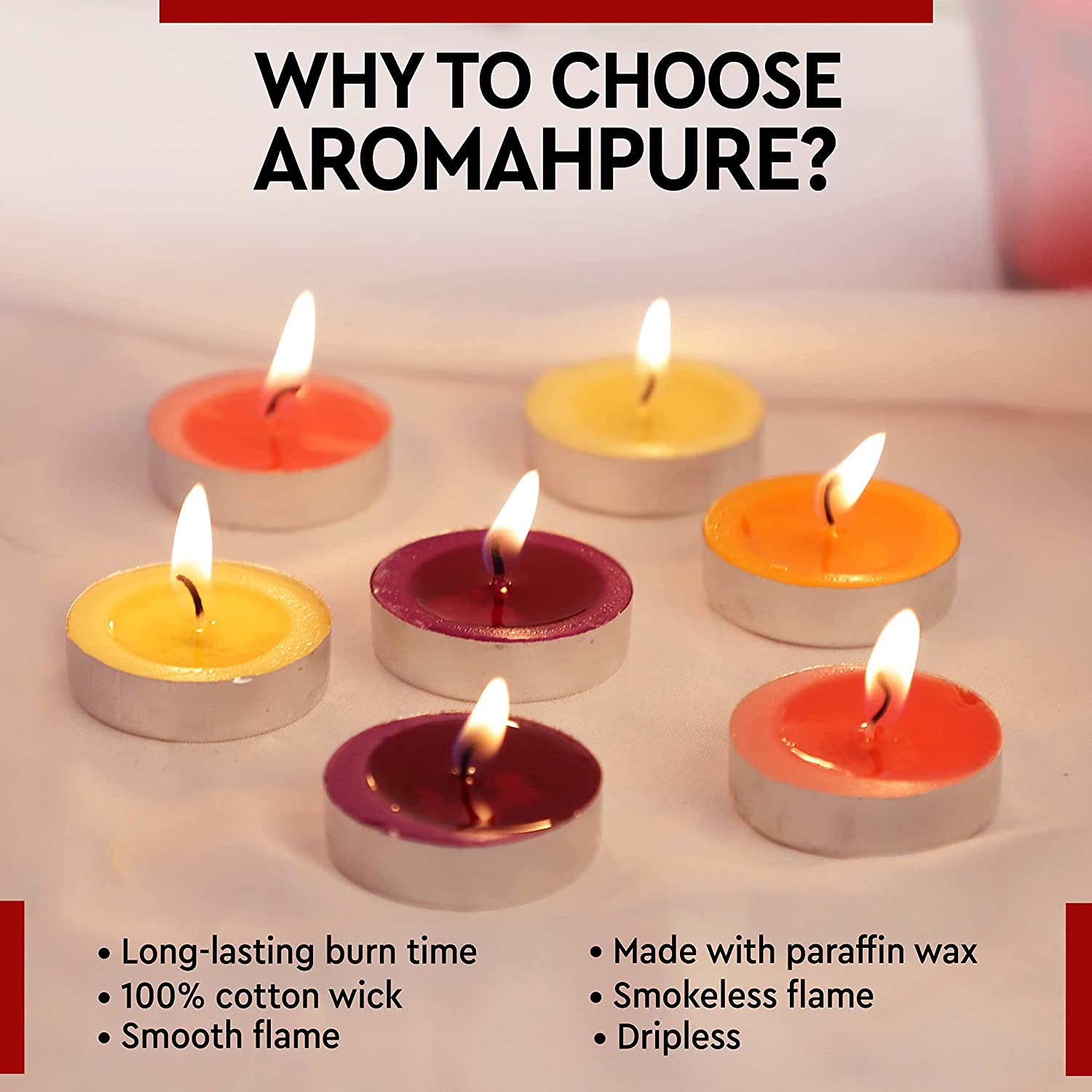 Why to choose Unscented Tealight Candles 10 g