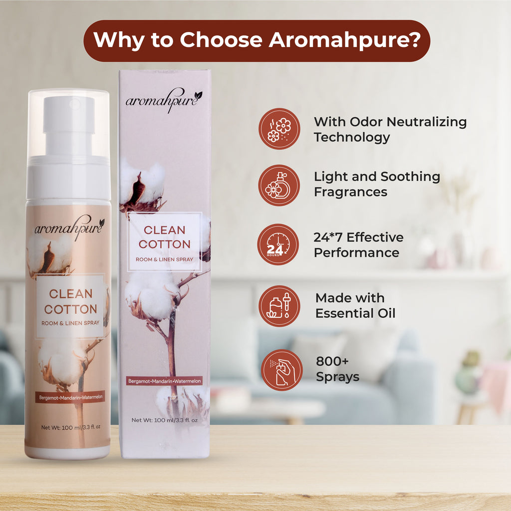 Aromahpure Clean Cotton Linen Spray why to choose