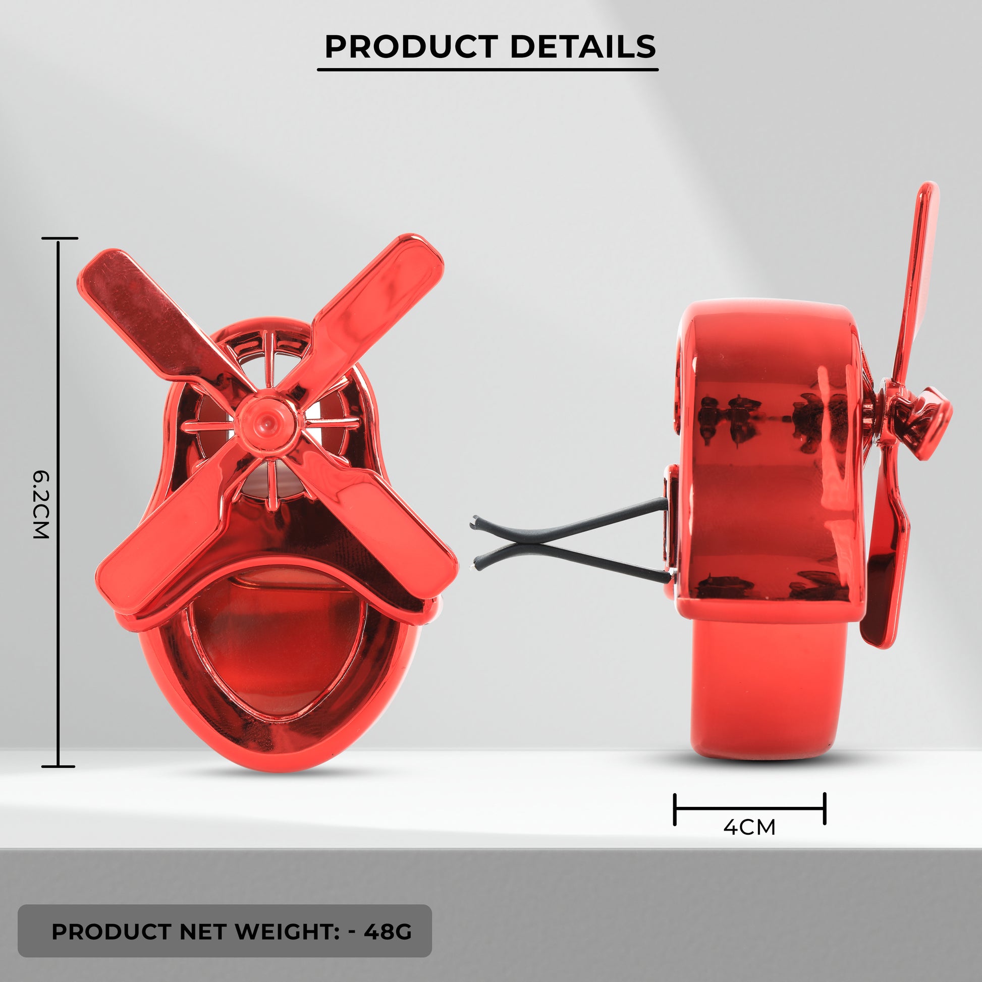 Windmill car freshener charm details