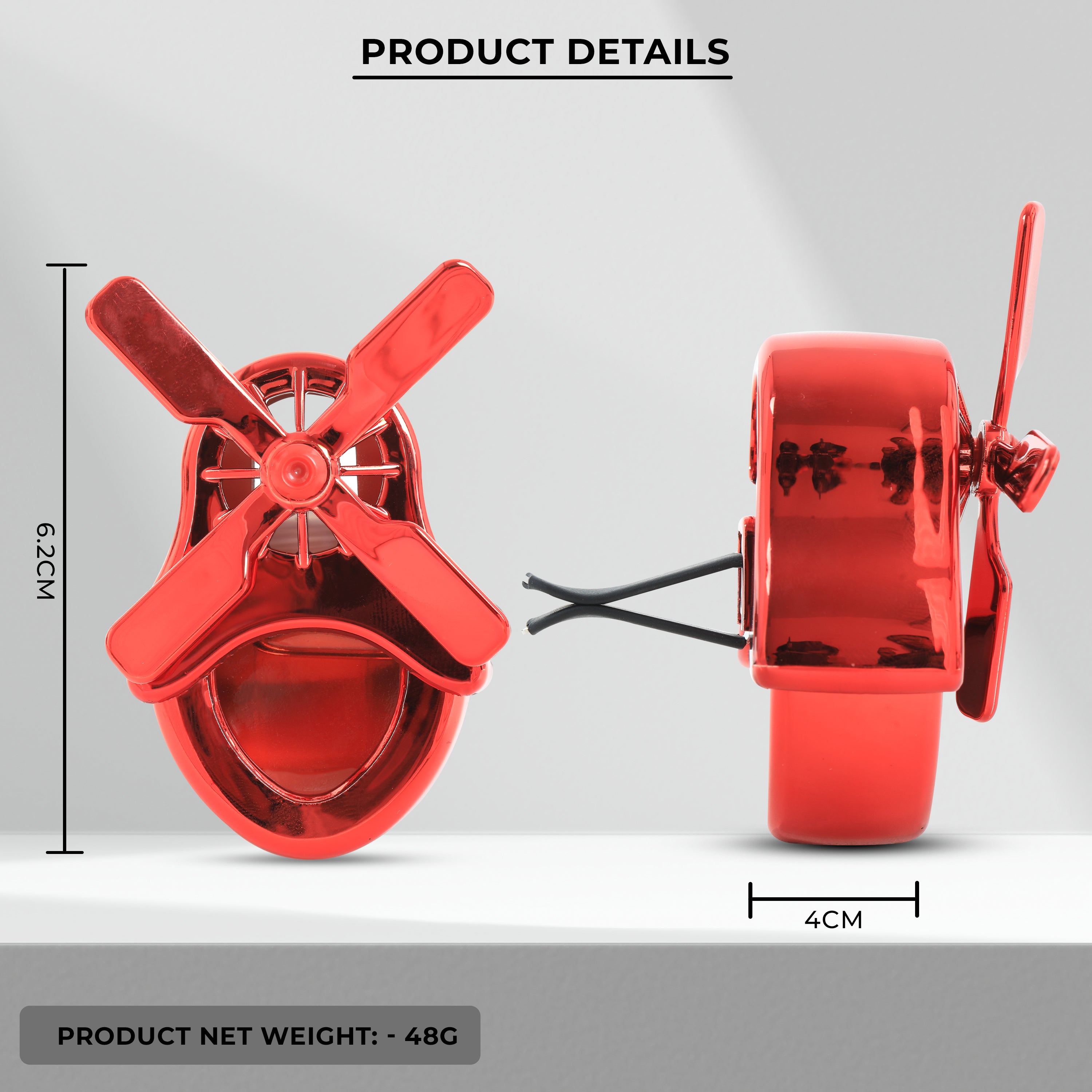 Windmill car freshener charm details