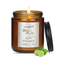 Black Screw Jar Candles Bergamot