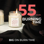 Aromahpure Soy Wax Jar Valentine Day Candles (Choco, Strawberry, Rose, Lavender)