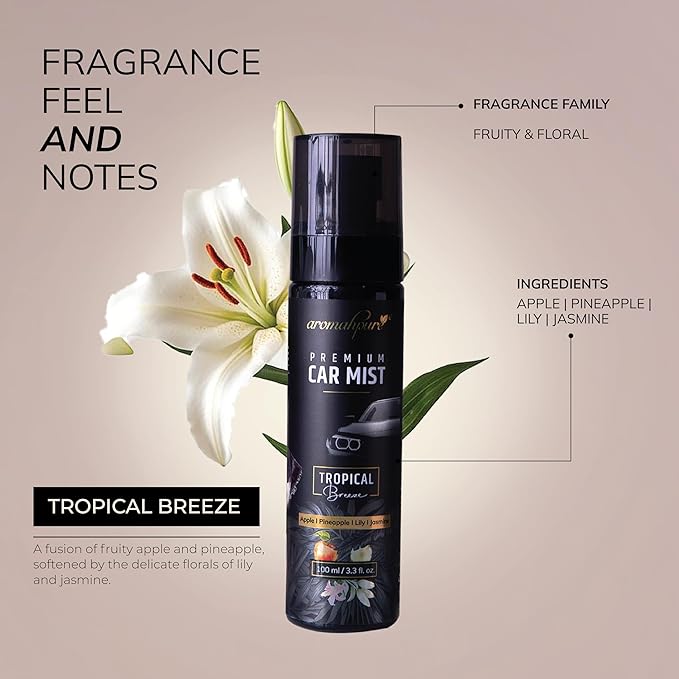 car mist spray tropical breeze fragrance notes