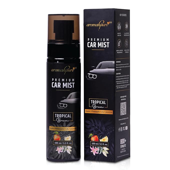 Premium Car Mist | Tropical Breeze | 800+ Sprays | 100 ml | Car Spray Perfume | Luxury Car Perfume |