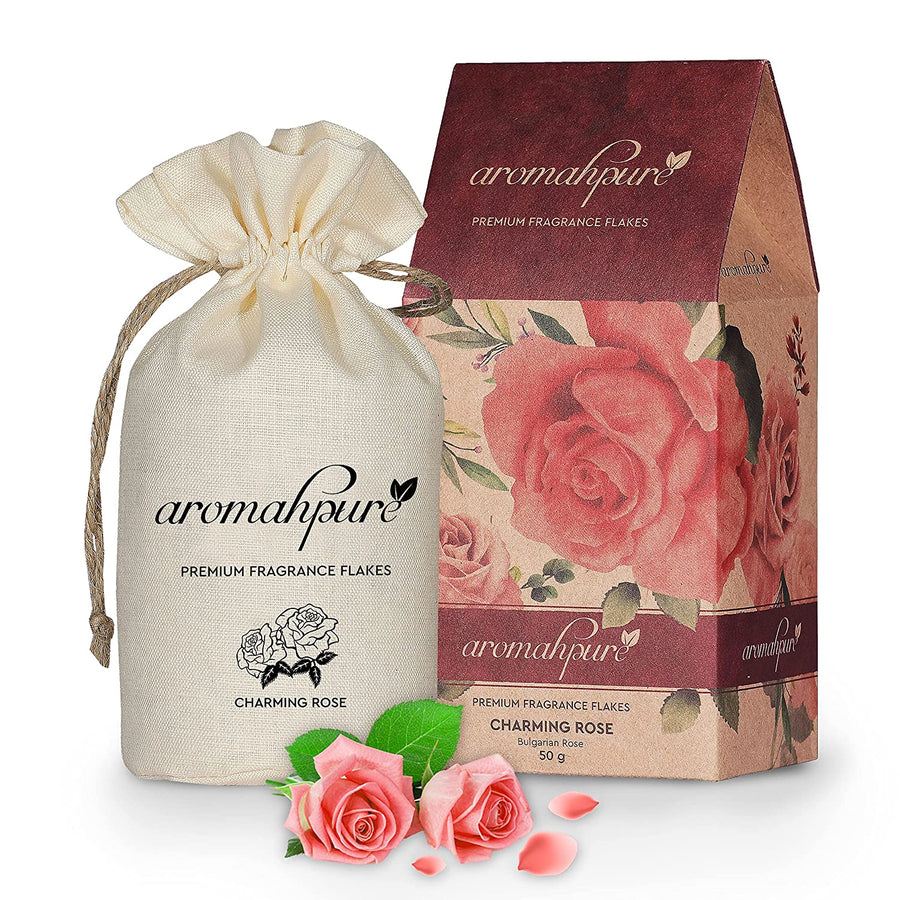 Rose Perfume Car Perfume Flakes | Floral | Luxury Hanging Car Fragrance | Premium Fresheners for Cars, Closets, and Enclosed Areas
