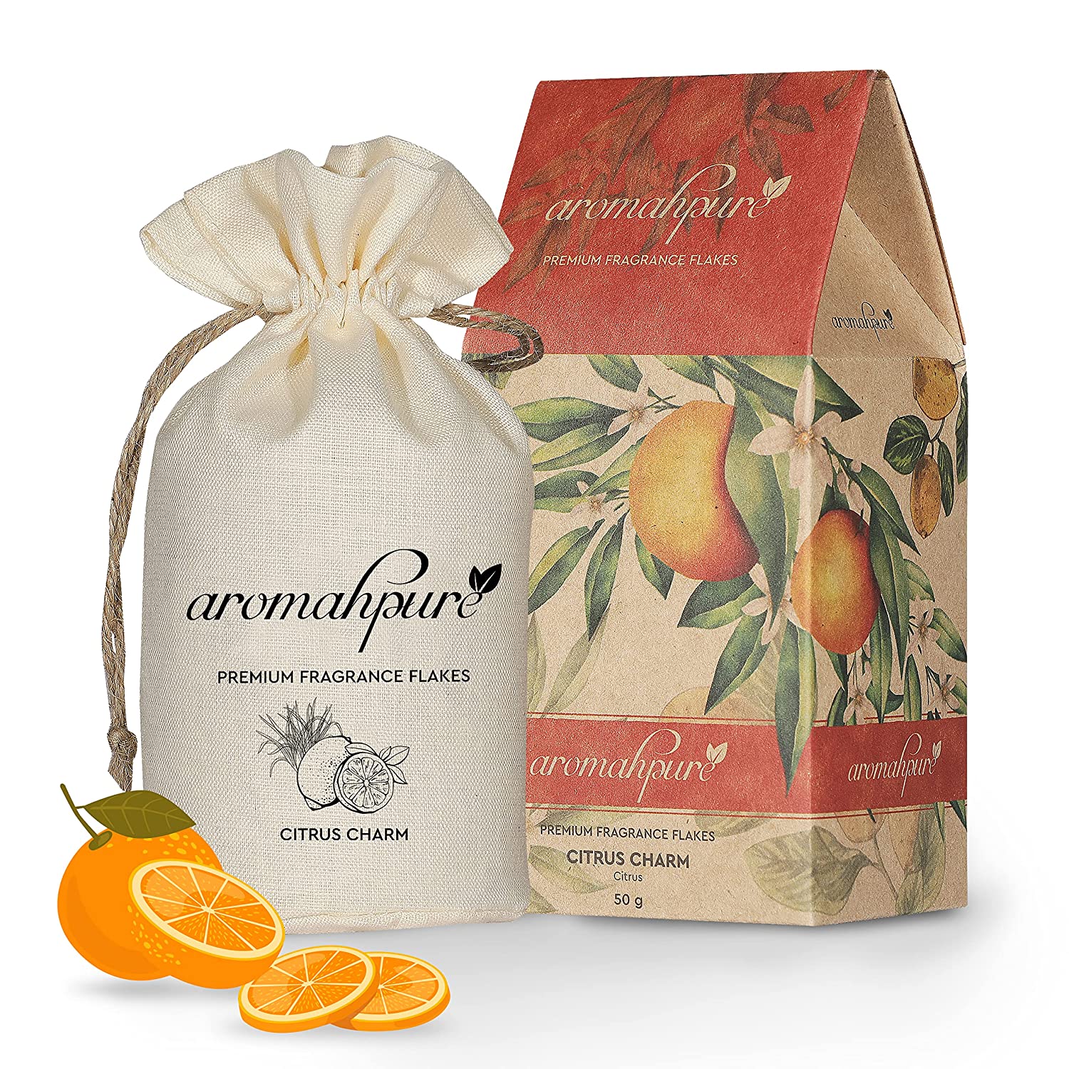 car perfume flakes citrus charm