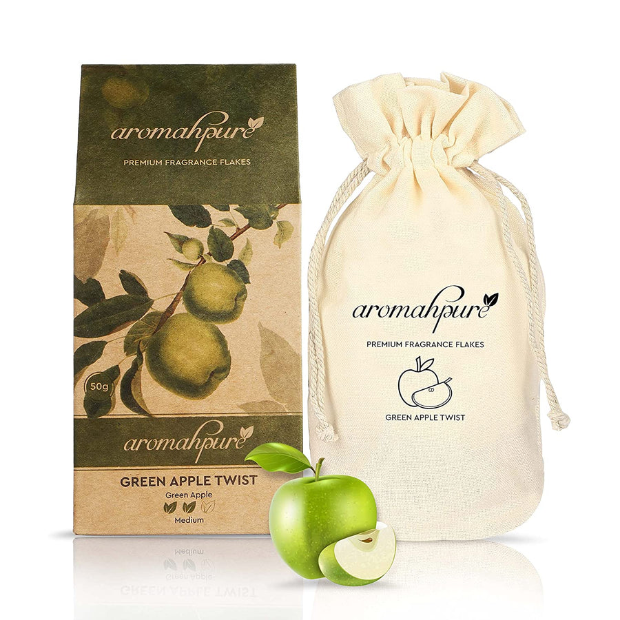 Green Apple Car Perfume Flakes | Fruity | Luxury Hanging Car Fragrance | Premium Fresheners for Cars, Closets, and Enclosed Areas