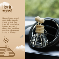 car vent perfume sandalwood how it works