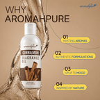 Choose aromahpure Cinnamon Fragrance oil - uplifts mood, authentic formulations, inviting aromas