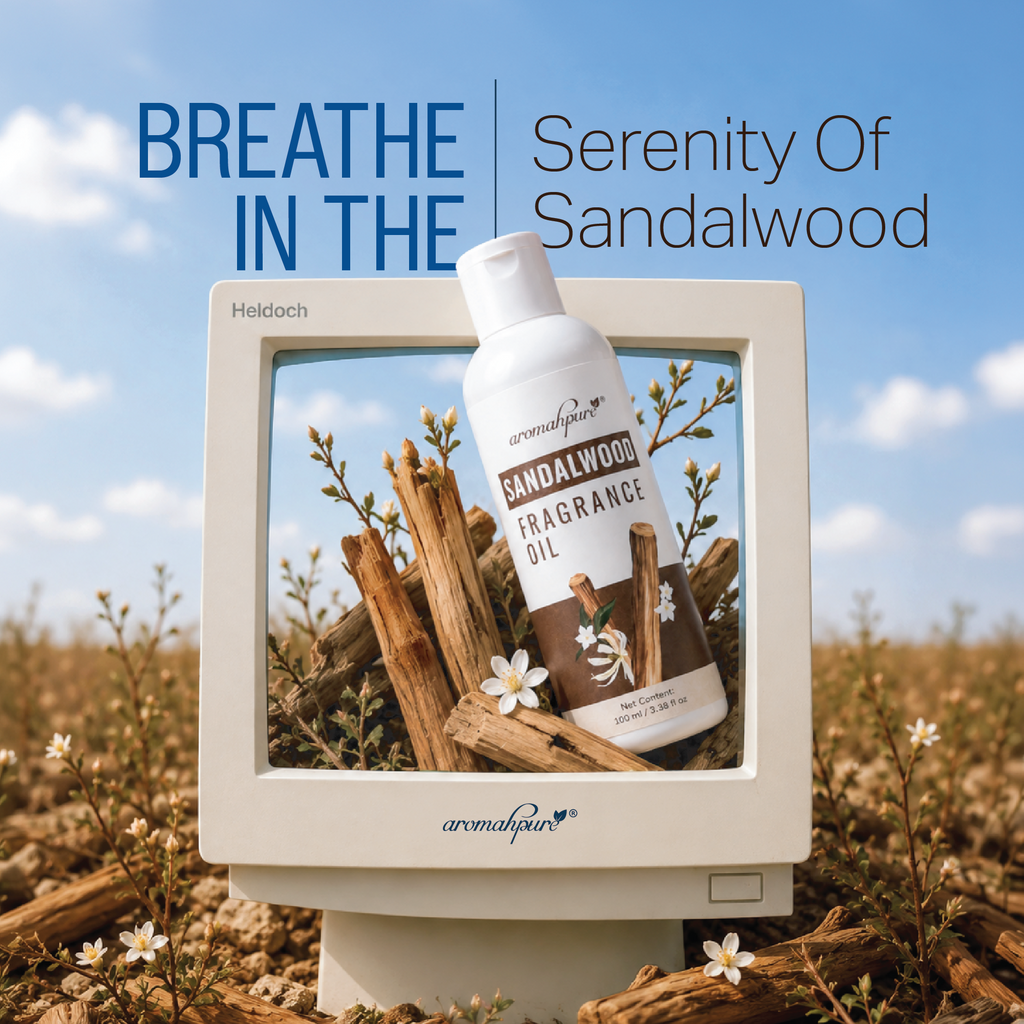 Fragrance Oil - Aroma Oil for Aroma Therapy, Diffusers, Candles and Air Fresheners | Sandalwood 100 ml