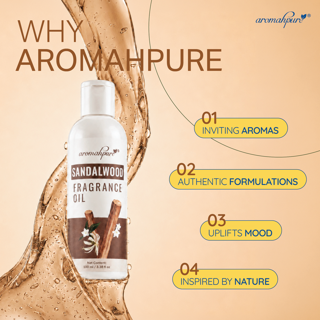 Fragrance Oil - Aroma Oil for Aroma Therapy, Diffusers, Candles and Air Fresheners | Sandalwood 100 ml