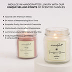 Soy Wax Round Jar 100ml Candles (Warm Cinnamon, Frangipani Dreams)