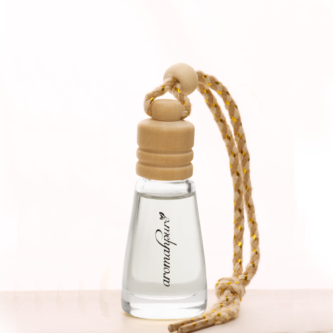 hanging pod car perfume lavender bottle