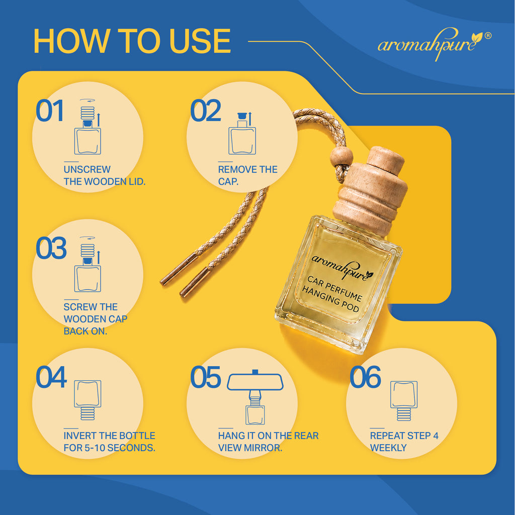 How to use Aromahpure hanging car perfume