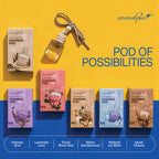 Aromahpure Car perfume hanging pod All variants - Oudh, Lavender, Rose, Sandalwood, Icy Blast, Musk