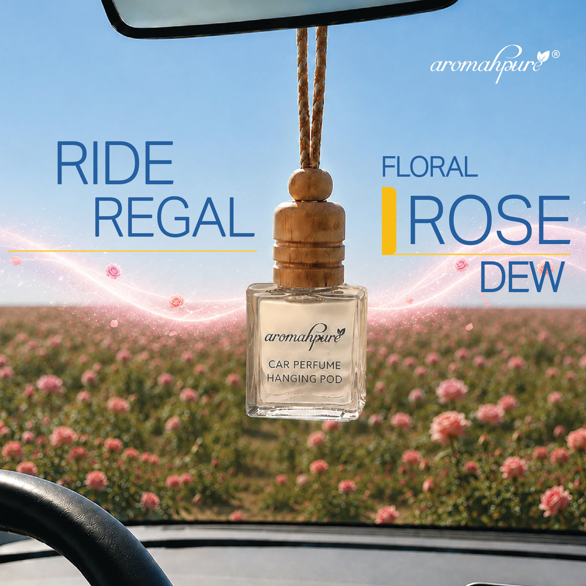 Ride regal with aromahpure floral rose dew fragrance
