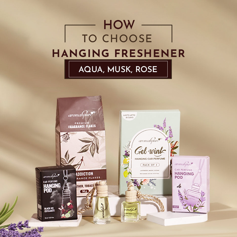 How to Choose Hanging Freshener (Aqua, Musk, Rose)