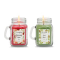 Aromahpure Soy Wax, Mason Jar Candles, 60 Hours Burning Time Gauranteed (Charming rose, Kiwi blast)