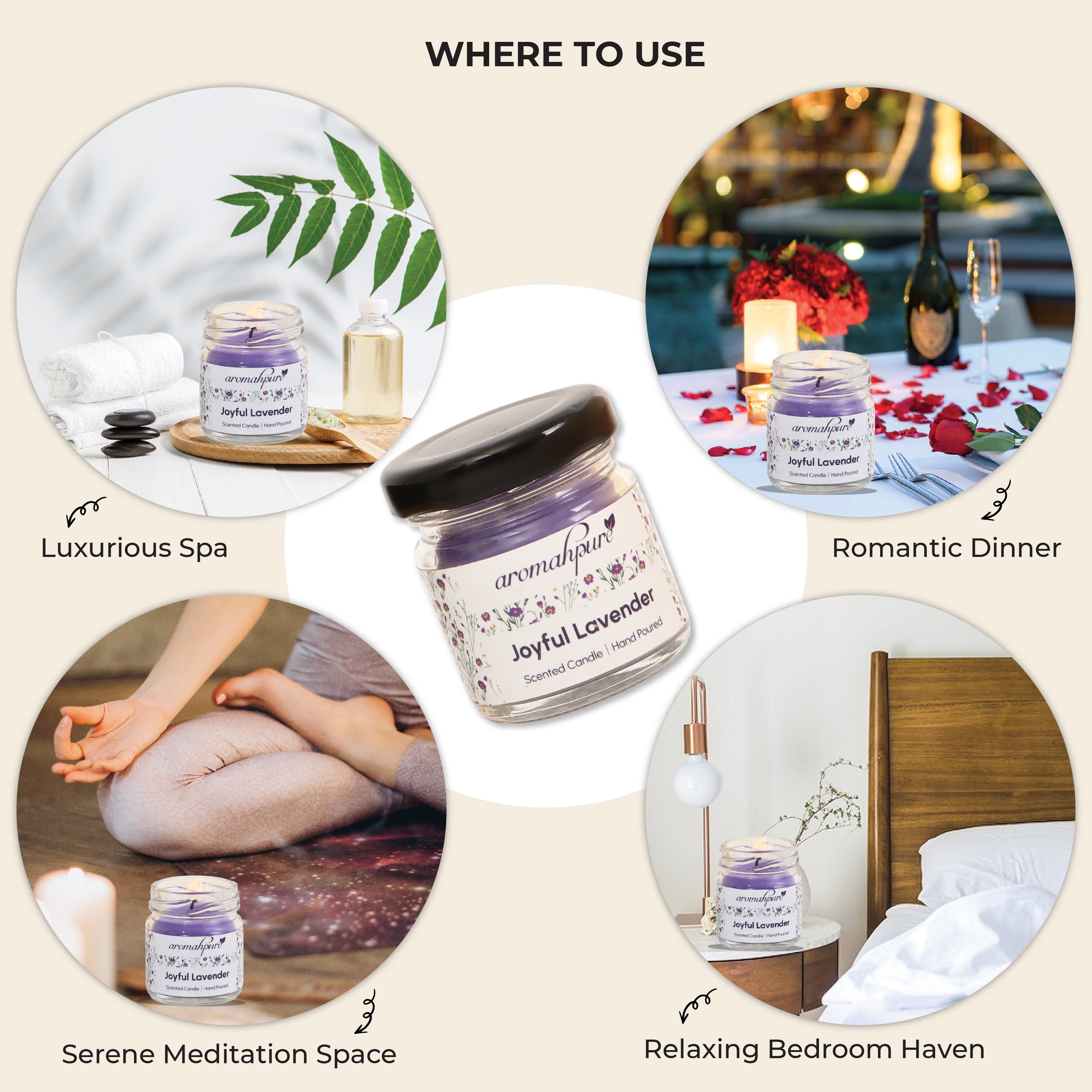 How to Use Aromahpure Soy Wax Round Jar Candles