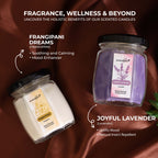 Aromahpure Frangipani Lavender Candle Key Features
