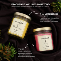 Soy Wax Round Jar 100ml Candles (Thai lemongrass, Twist)