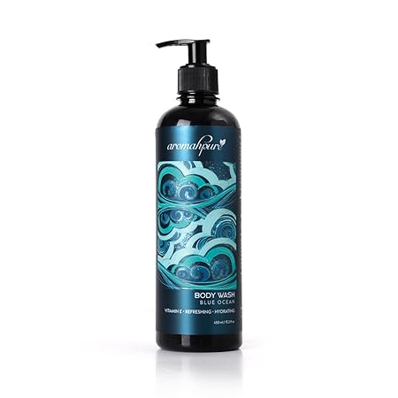 Aromahpure Blue Ocean Refreshing & Hydrating Body Wash Shower Gel 450 ml