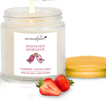 Aromahpure Soy Wax Jar Valentine Day Candles (Strawberry)