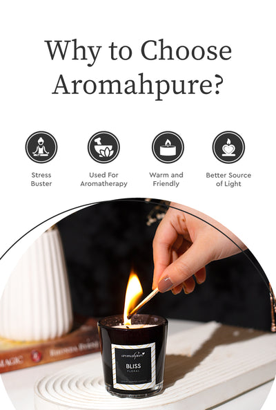 Aromahpure Scented Dripless Ceramic Luxury Candles