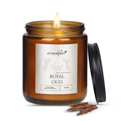 Black Screw Jar Candles Royal Oud