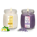 Aromahpure Soy Wax Octa Jar Candle Frangipani Dreams & Joyful Lavender