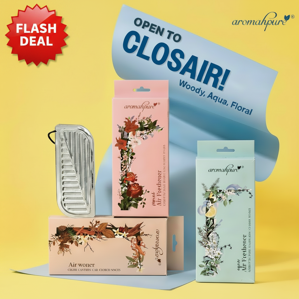 Closair fragrance varients Woody, Aqua, Floral
