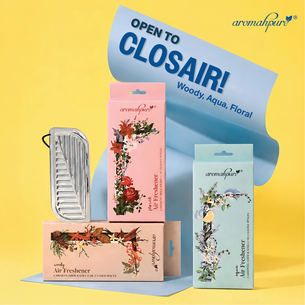 Open to Closair Fragrance varients - Woody, Aqua, Floral