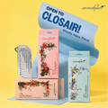 Open to Closair Fragrance varients - Woody, Aqua, Floral
