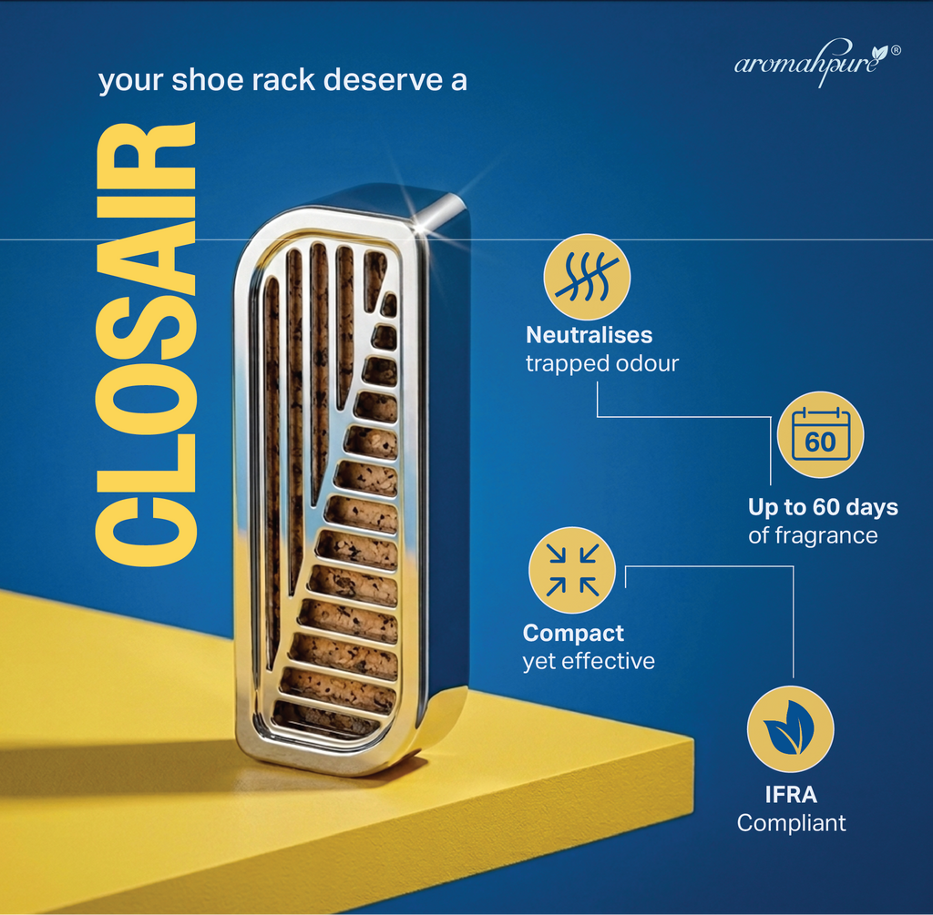 Closir freshener that neutralizes odour, last up to 60 days, compact, effective, & IFRA compliant 