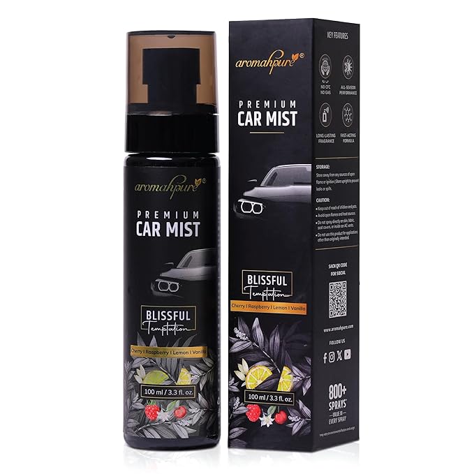 Premium Car Mist | Blissful Temptation | 800+ Sprays | 100 ml | Car Spray Perfume | Luxury Car Perfume