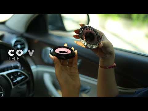 Round Solar Car Perfume Air Freshener (Ocean)
