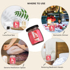Aromahpure Rose Frangipani Candle Fragrance Notes