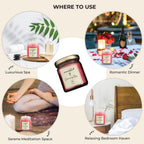 Soy Wax Round Jar 100ml Candles (Charming Rose, Kiwi Blast)