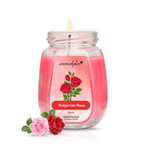 Aromahpure Soy Wax Octa Jar Candle, 42 Hours Burning Time Guaranteed (Charming Rose)