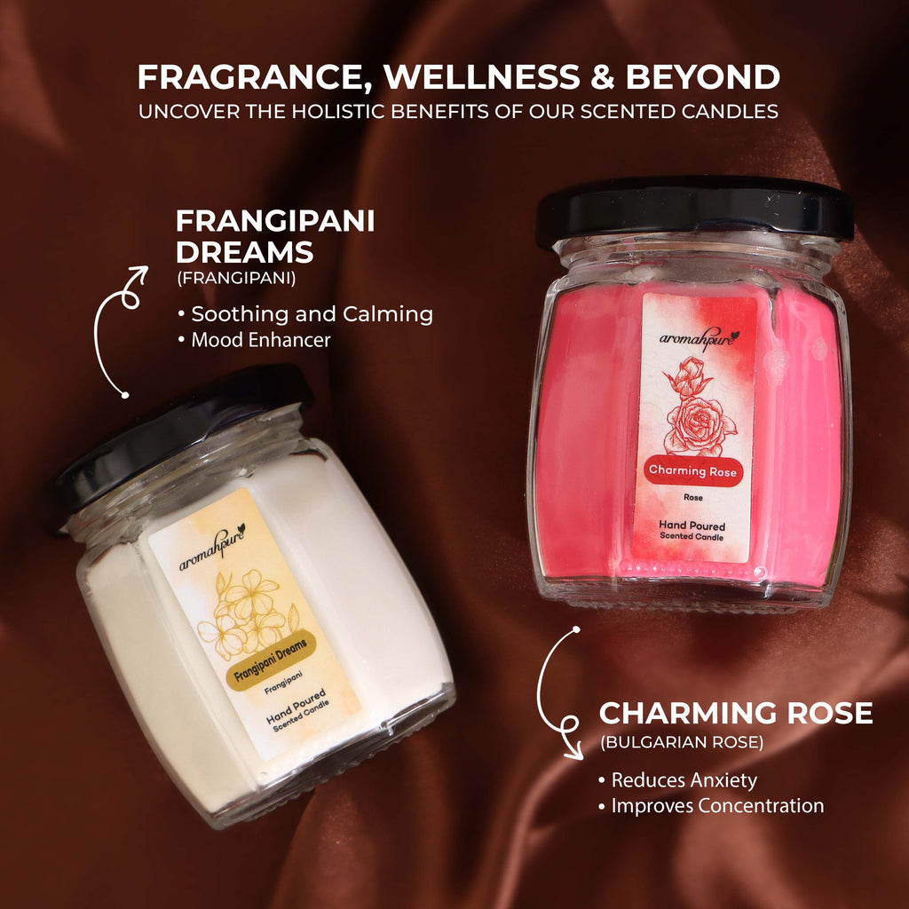 Aromahpure Rose Octa Jar Candle Detail