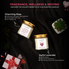 Aromahpure Soy Wax Jar Valentine Day Candles (Lavender, Rose)