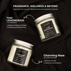 Aromahpure Screw Jar Candle Rose Lemongrass Key Features