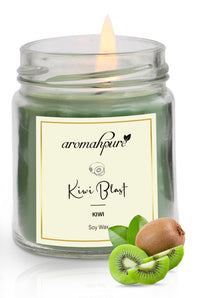 Soy Wax Round Jar 100ml Candles (Kiwi Blast)