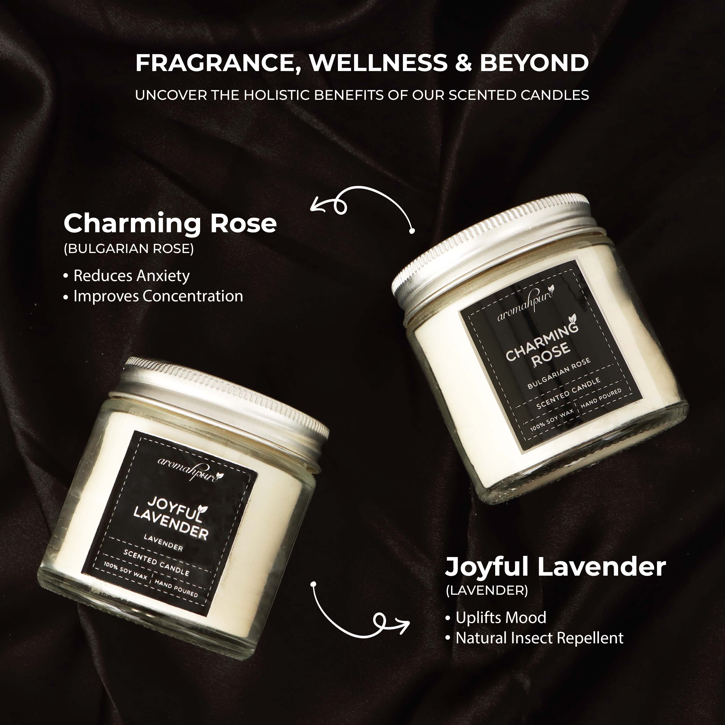 Silver Screw Jar Candles Rose Lavender Benefits
