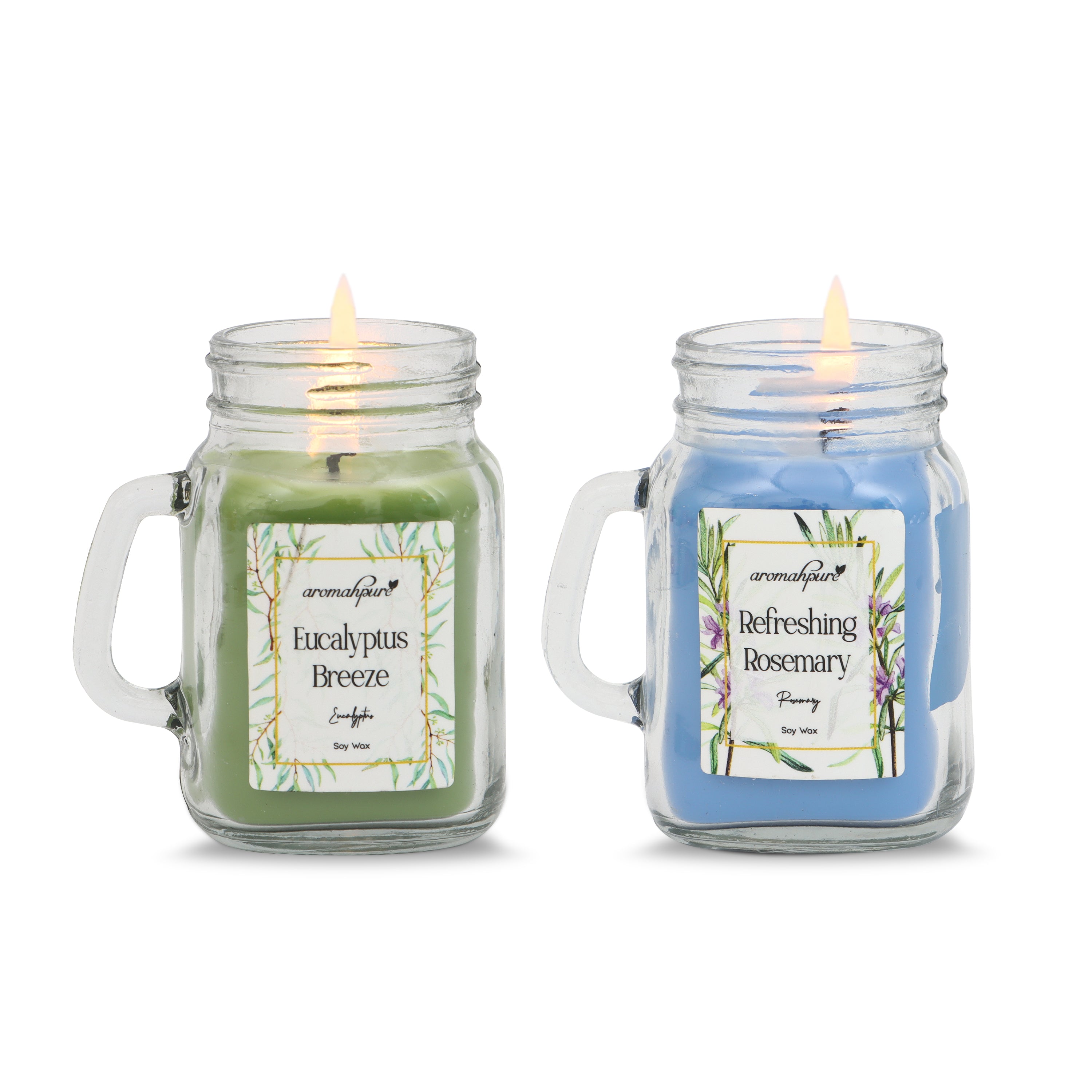 Mason Jar Candles Eucalyptus & Rosemary