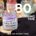 Aromahpure Round Jar Candles 80 Hours Burning Time